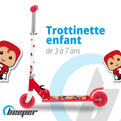 Trottinette enfant de 3 à 7 ans